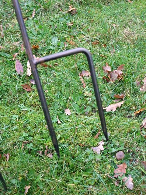 Gartenstäbe m. Haken, 2 Stück (set) Blumenhaken Steckstab